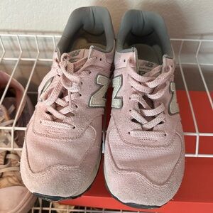 New Balance Light Pink and Gray Sneakers